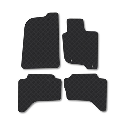 Car Mat Co Mitsubishi L200 D-Cab 2006-2015 Car Van Floor Mats Rubber Tailored Fit 4Pcs Set from B&Q