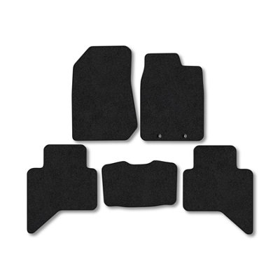 Car Mat Co Isuzu D-Max Floor Mats For 2012-2019 5Pc Heavy Duty Tailored Rubber Mats from B&Q