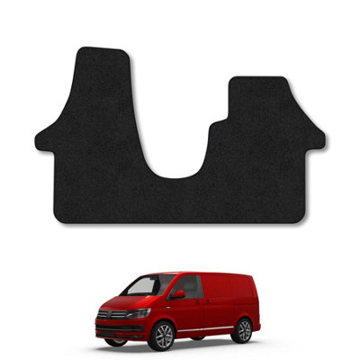 B&Q -  Floor Mats For Vw Transporter T6 (15-19) (Double Seat) Carpet Tailored Van Mats