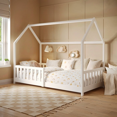 Flair Kids' Playhouse Bed Frame - Single - White - Pine - Image 6