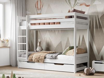 Flair Noomi Nora Wooden Bunk Bed - White