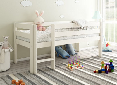 Flair Noomi Solid Wood Shorty Midsleeper (75X175cm) - White