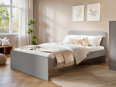 B&Q -  Wizard Small Double Bed Frame Grey