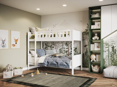 Flair Beds Bea White Wooden Bunk Bed - Pine - Small - Image 6