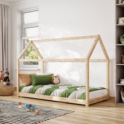 Flair Pine Wooden Single Play House Bed Frame - Image 5