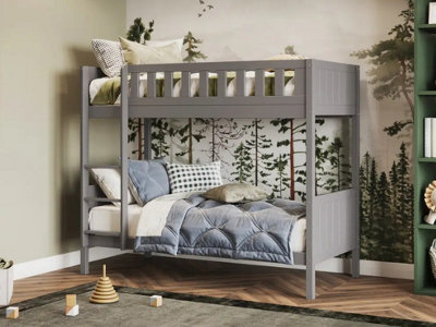 Flair Bea Shorty Wooden Bunk Bed (75X175cm) - Grey