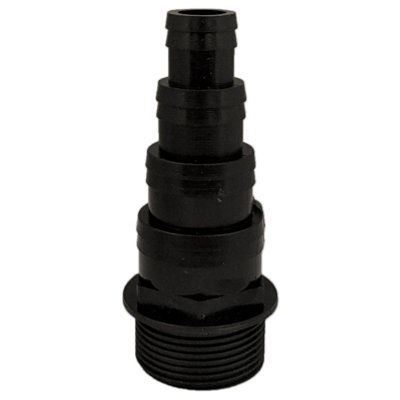 Aquacadabra Threaded Hosetail 1.25" Bsp Black from B&Q