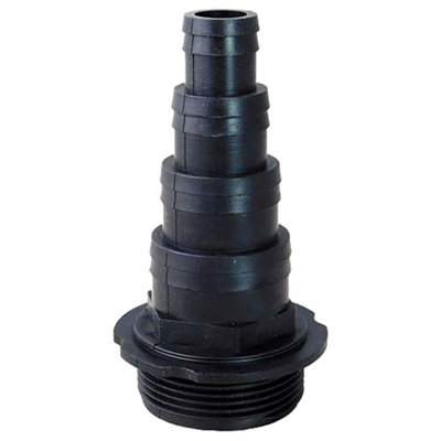 Aquacadabra Threaded Hosetail 1.5" Bsp Black from B&Q