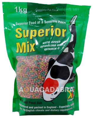  - Kockney Koi Superior Mix Fish Food1Kg Bag4mm Pellet Size