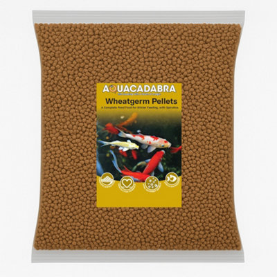 Aquacadabra Pond Wheatgerm Winter Autumn Cold Weather Koi Fish Food Pellets 2Kg from B&Q
