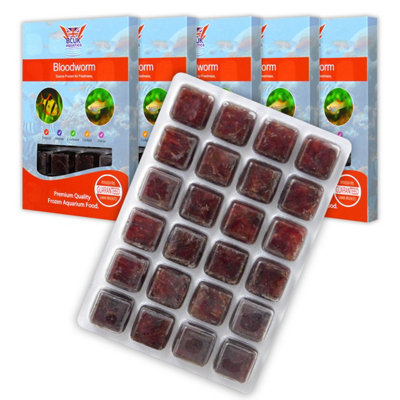 Bcuk Frozen Bloodworm Pack Of 5: Ideal For Aquatic Feeding & Fishing from B&Q
