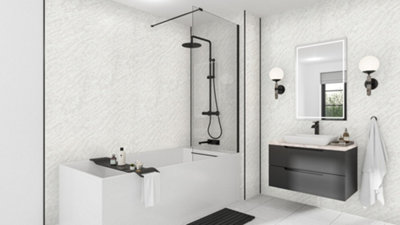 B&Q -  Classic Marble 2420 X 585 X 11mm Laminate Plywood Tongue & Groove