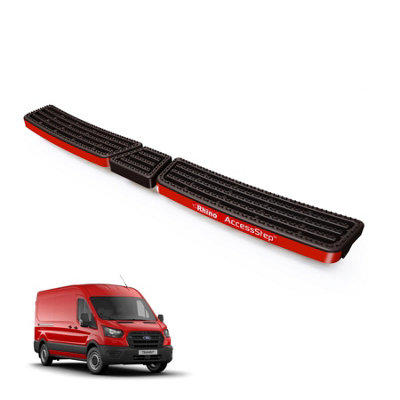 B&Q -  Accessstep For Ford Transit (2018+)Van Rear Safety Access StepNo Reverse Sensors (Black)(Ss327B)