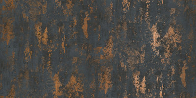 SK Filson Charcoal And Copper Industrial Texture Effect Wallpaper from B&Q