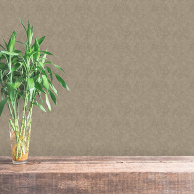Galerie Enchanted Ramie Brown Wallpaper from B&Q