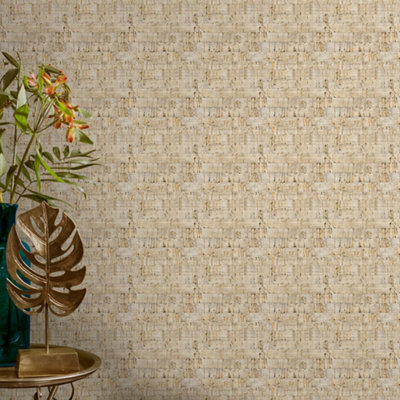 Galerie Enchanted Suber Gold Wallpaper from B&Q