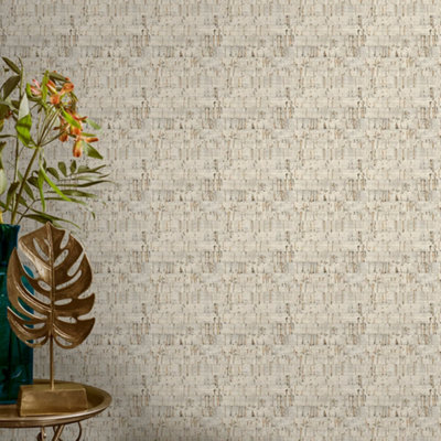 Galerie Enchanted Suber Champagne Wallpaper from B&Q