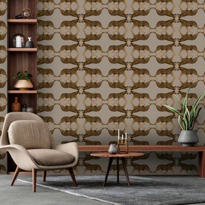 Galerie Enchanted Sabor Bronze Wallpaper from B&Q