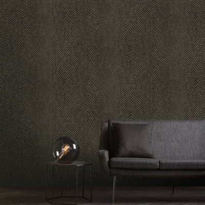 Galerie Enchanted Naja Greige Wallpaper from B&Q
