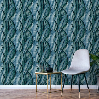 Galerie Enchanted Malay Turquoise Wallpaper from B&Q