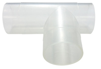Charnwood 63T T Piece With 3 X 63Mm (2-1/2") Outlets, Clear Pvc