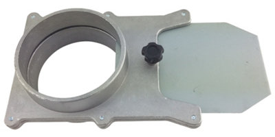 Charnwood Aluminium Blast Gate With 100mm (4") Diameter Connections from B&Q