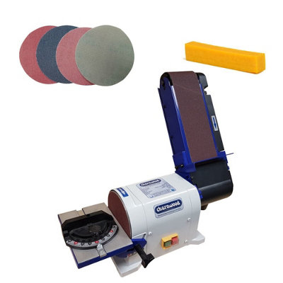 Package Deal: Charnwood Bd46 Belt & Disc Sander4" X 6"Bc01 Cleaner & 4 Discs from B&Q