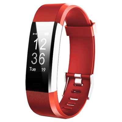 B&Q -  Aq125Hr Fitness Tracker RedStep Counter & Heart Rate Monitor For Site WorkActive Trades & Diy