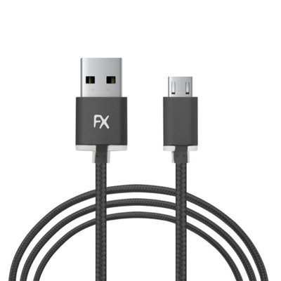  - Fx Factory Micro Usb 2.0 Data Cable For Sync & Charge Android Devices 1MBlack