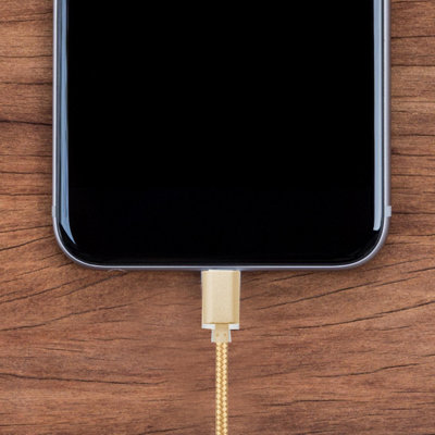 Fx Braided Micro Usb Data CableRose Gold from B&Q