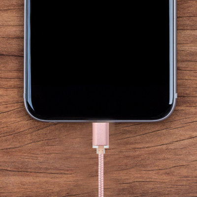 Fx Braided Micro Usb Data Cable,rose Gold from B&Q