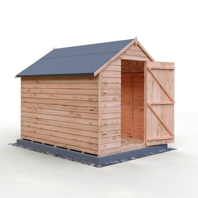 Shire Overlap 8X6 Single Door Windowless Value Shed