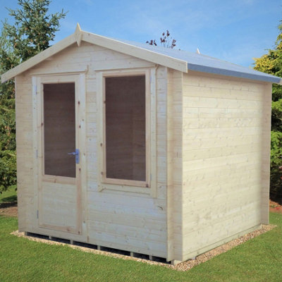 B&Q -  Peckover 8X8 Log Cabin 19mm Logs