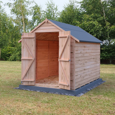 Shire Overlap 8X6 Double Door Value Windowless Shed