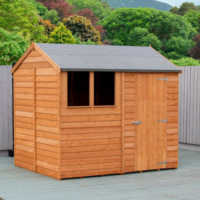 Shire Amaryllis Overlap 8X6 Sd Reverse Apex Shed With Window from B&Q