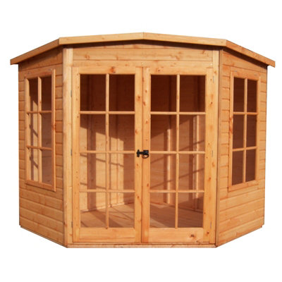 Shire Hampton High Spec Shiplap Summerhouse Garden Sun Room Approx 10 X 10 Feet