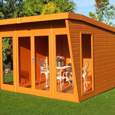 Shire Highclere Shiplap Summerhouse Garden Sun Room Approx 10 X 8 Feet