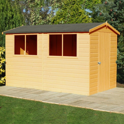 Shire Lewis Handmade Garden Shed Approx 10 X 6 Feet