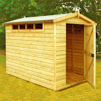 Shire Security Apex Handmade Garden Shed Approx 8 X 6 Feet