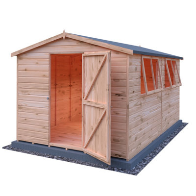 Shire Lewis 12X8 Shiplap Single Door Shed