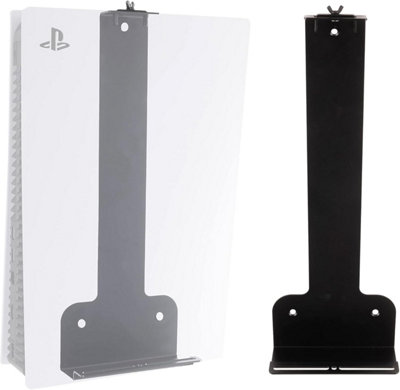 B&Q -  Ps5 Wall Mount Bracket Compatible With Playstation 5 Original Console Disc & Digital Versions (Not For Ps5 Slim Models)