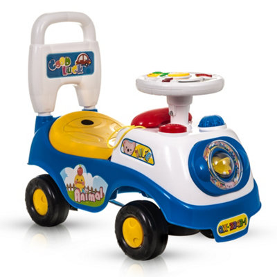 B&Q -  Toddler Ride On Walker Car With Storage Blue