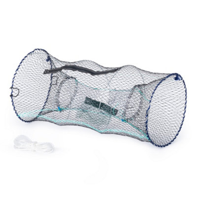 Hillington Mesh Crab And Lobster Trap Foldable Crabbing Net Fishing Trap With Bait Pocket For Shore And Rock Pools from B&Q
