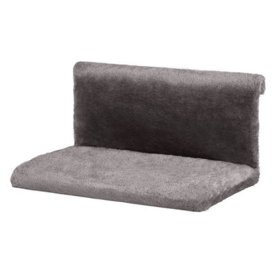 Petlicity Warm Cosy Cat Radiator Bed Grey Fleece Faux Fur Strong Steel Frame NEW - Image 4