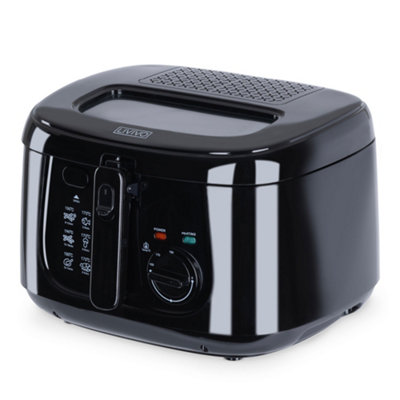 B&Q -  2.5L Electric Deep Fat Fryer Black With Viewing Window 1800W