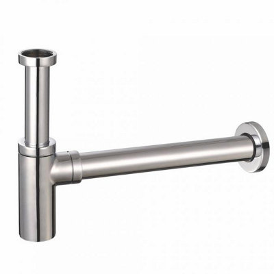 Scudo Minimalist Bottle Trap Chrome Adjustable from B&Q