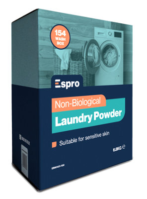 Espro Non Bio Laundry Powder 154 Washes Dermatologically Tested For Sensitive Skin from B&Q