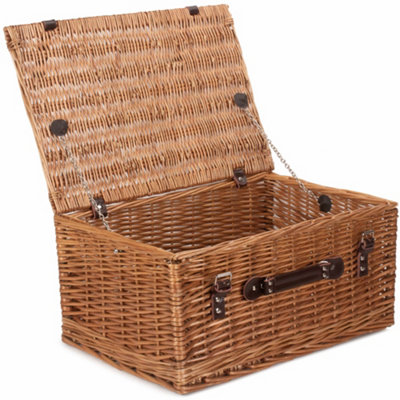 Hamper Eh015 Wicker Double Steamed 51Cm Picnic Basket Red