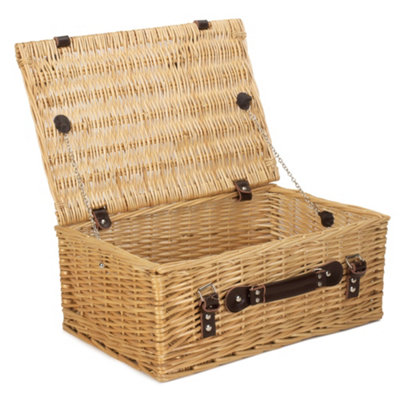 Red Hamper Eh009 Wicker Buff 45Cm Picnic Basket