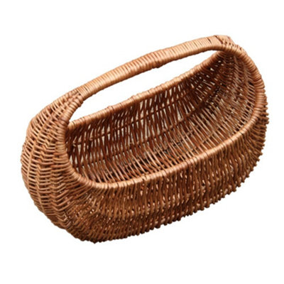B&Q -  S057/home Wicker Gondola Shopping Basket